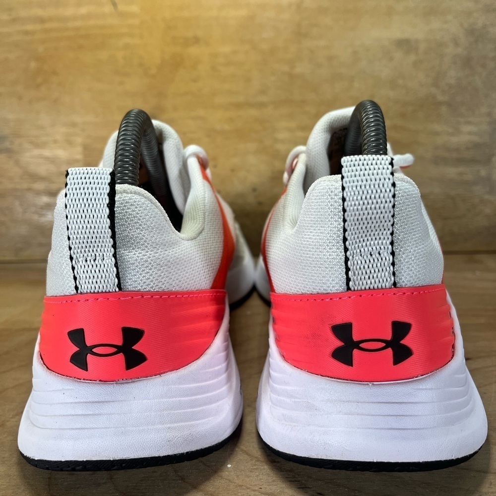 Under Armour Charged Breathe TR3 Womens Size 9.5 Training Shoes Sneakers White - Picture 5 of 10